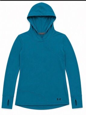 Under Armour Women's Hooded Pullover in Teal Blue